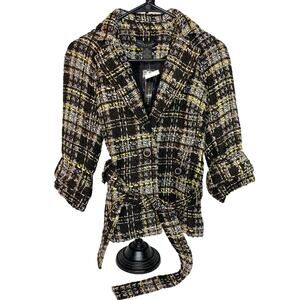 GraceElements Bk Woven Jacket women’s Size 2P Petite NWT